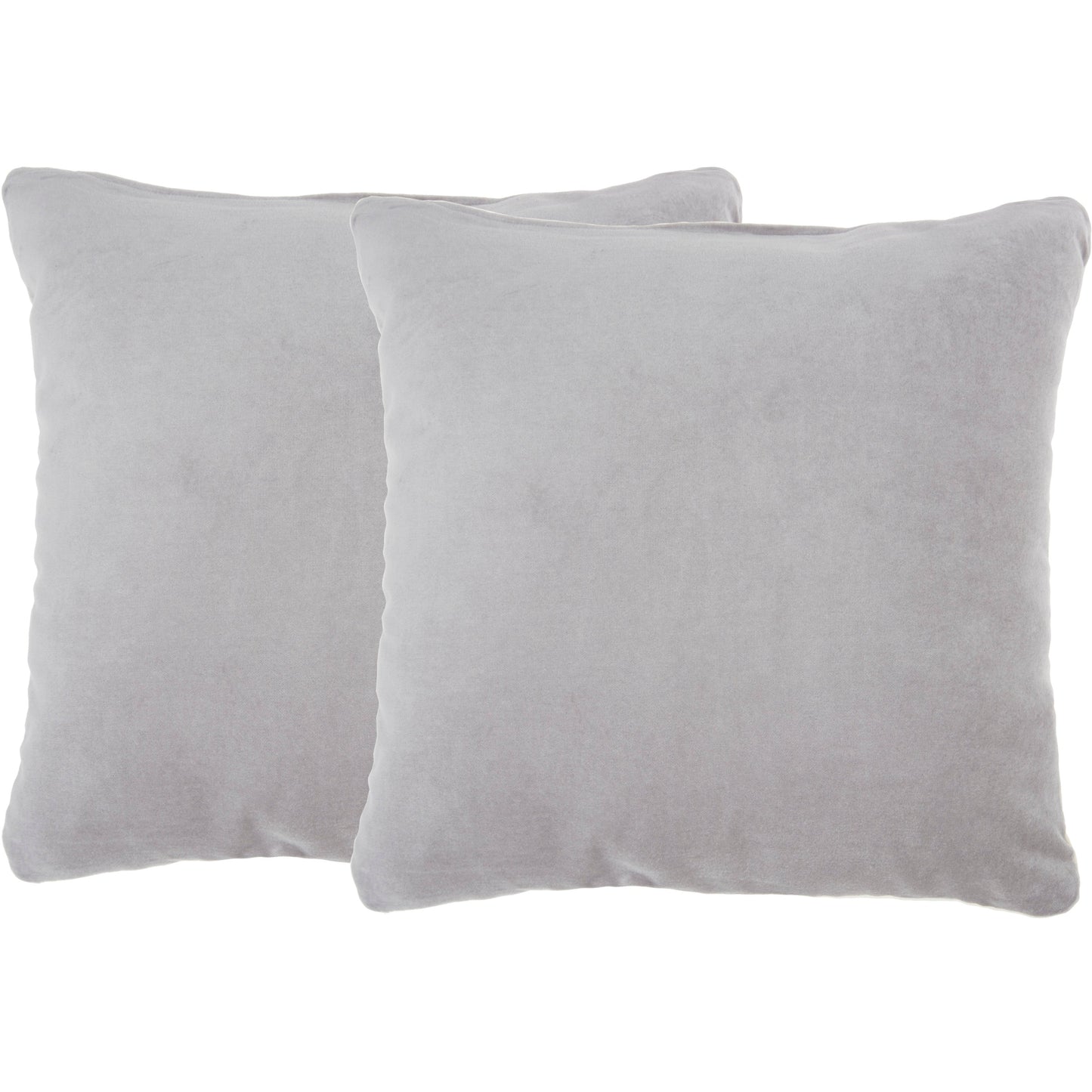 Life Styles SS999 Cotton Solid Velvet 2 Pack Pillow Cover From Mina Victory By Nourison Rugs