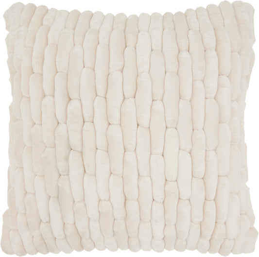 Sofia YS102 Synthetic Blend Velvet Cobblestone Throw Pillow From Mina Victory By Nourison Rugs