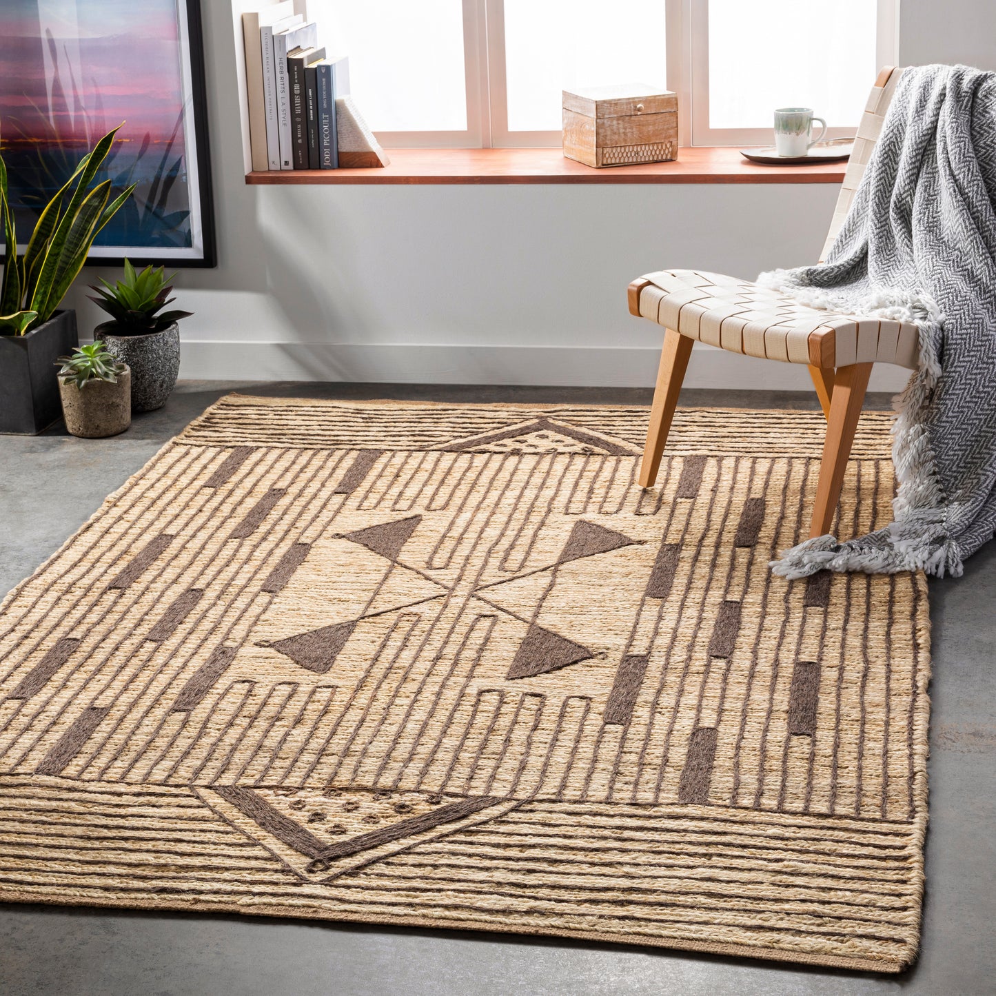 Brookwood 26076 Hand Knotted Jute Indoor Area Rug by Surya Rugs