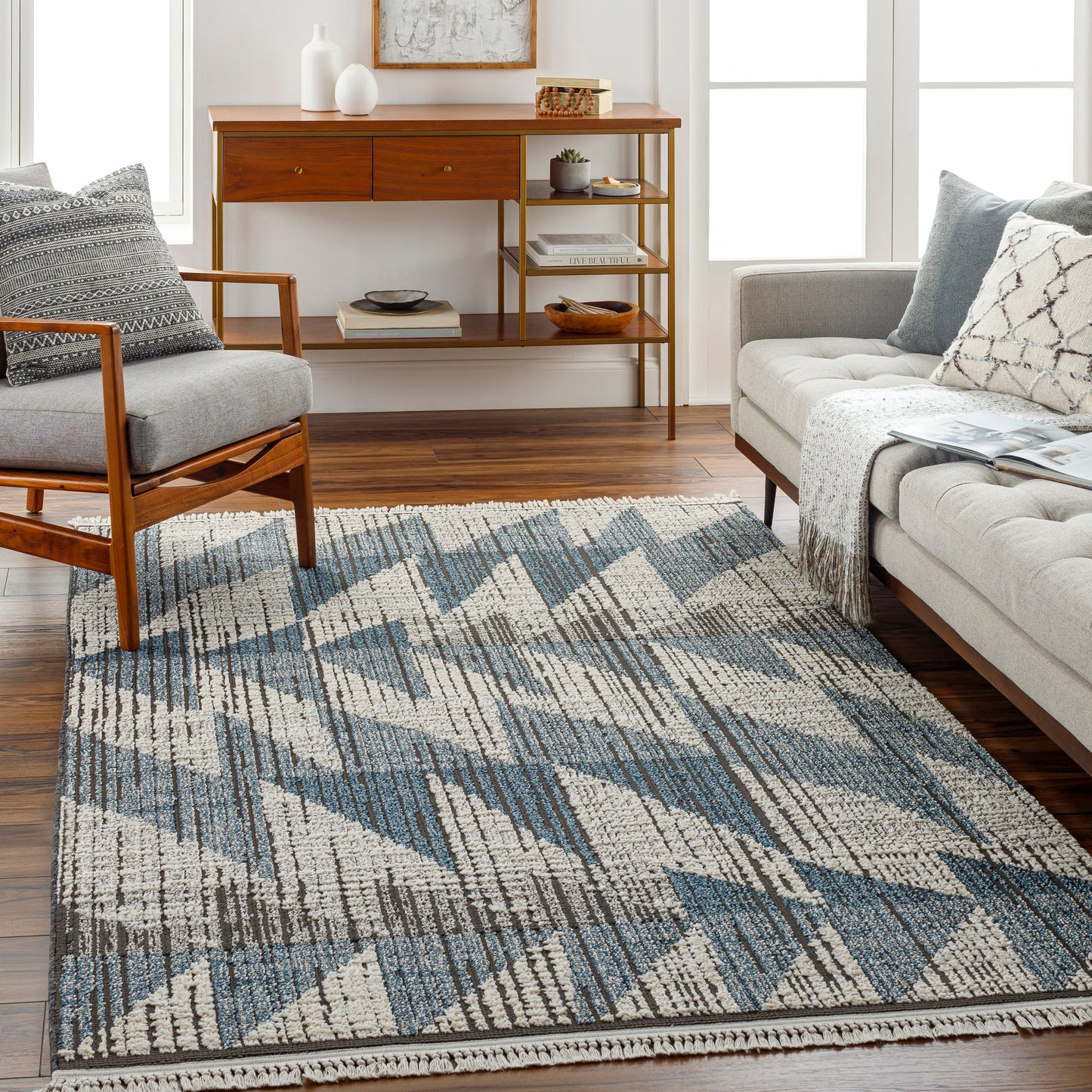 Berlin 31730 Machine Woven Synthetic Blend Indoor Area Rug by Surya Rugs