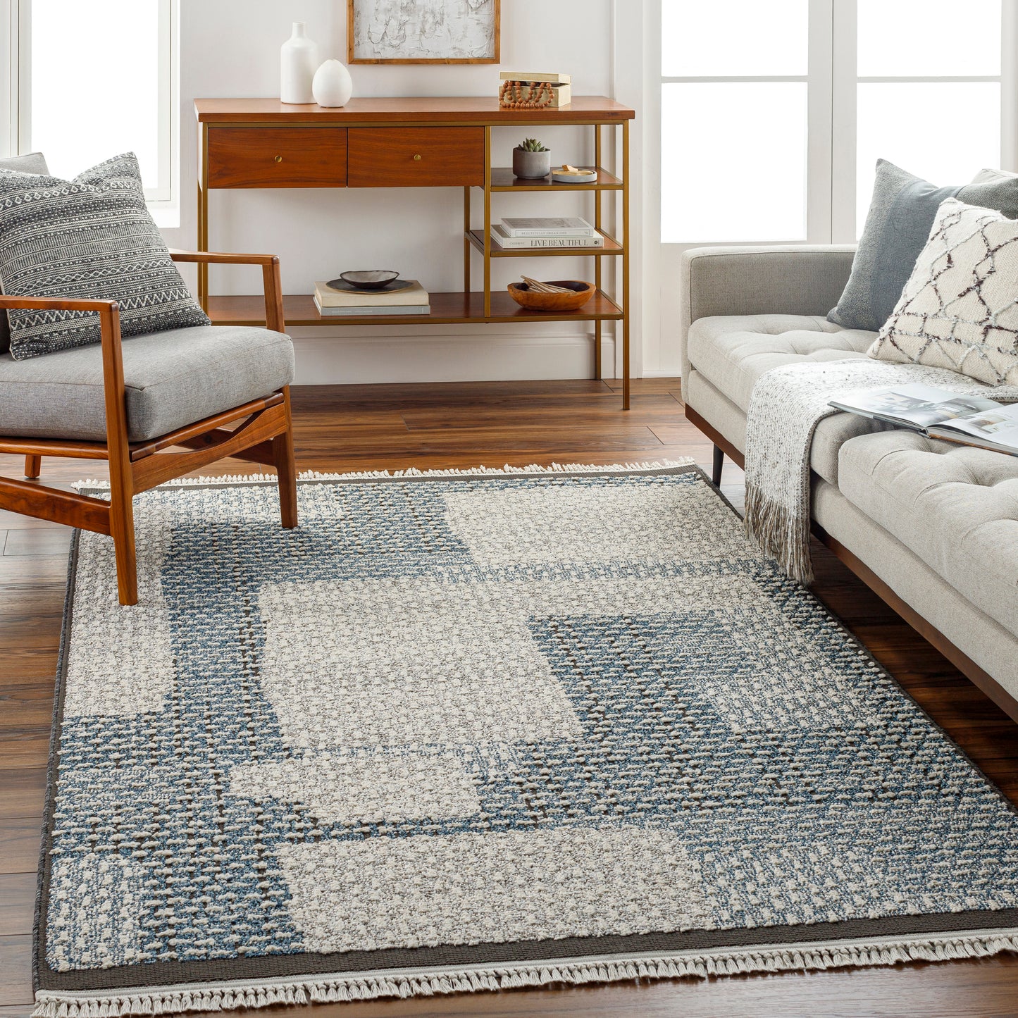 Berlin 31734 Machine Woven Synthetic Blend Indoor Area Rug by Surya Rugs