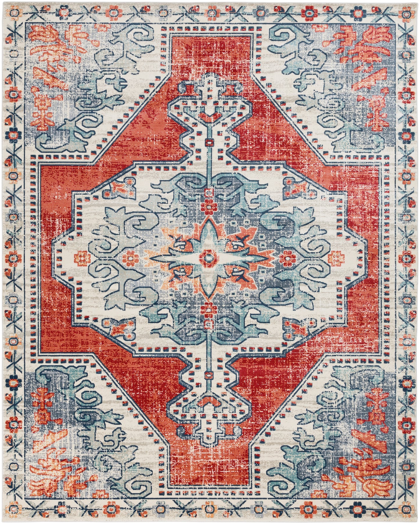 Bohemian 22491 Machine Woven Synthetic Blend Indoor Area Rug by Surya Rugs