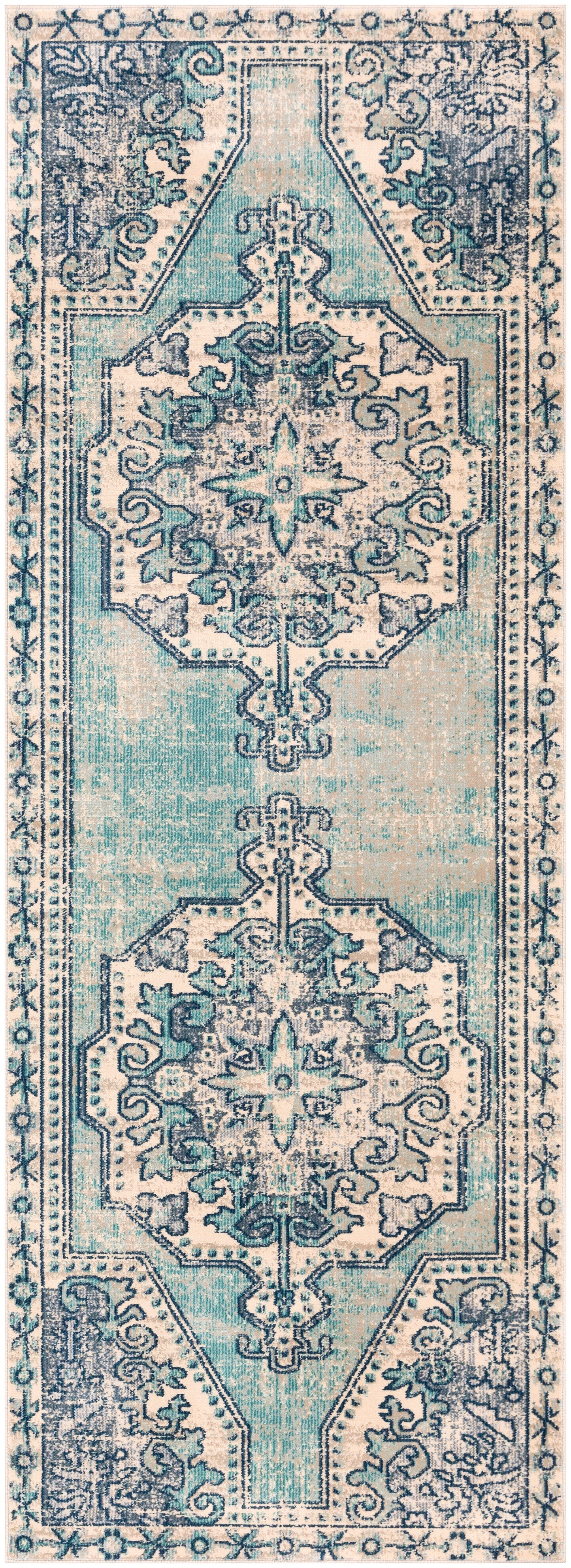 Bohemian 22491 Machine Woven Synthetic Blend Indoor Area Rug by Surya Rugs