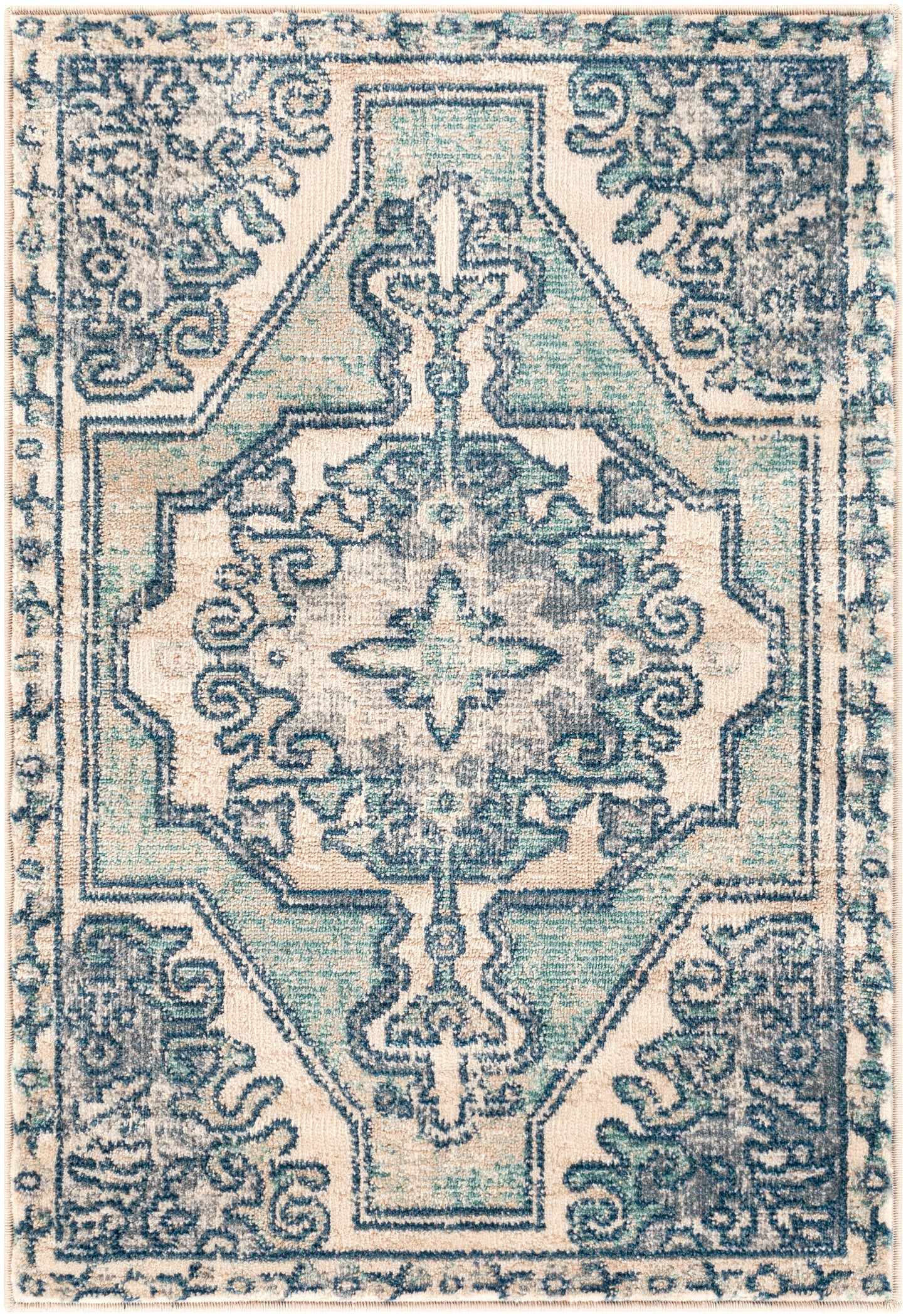 Bohemian 22491 Machine Woven Synthetic Blend Indoor Area Rug by Surya Rugs