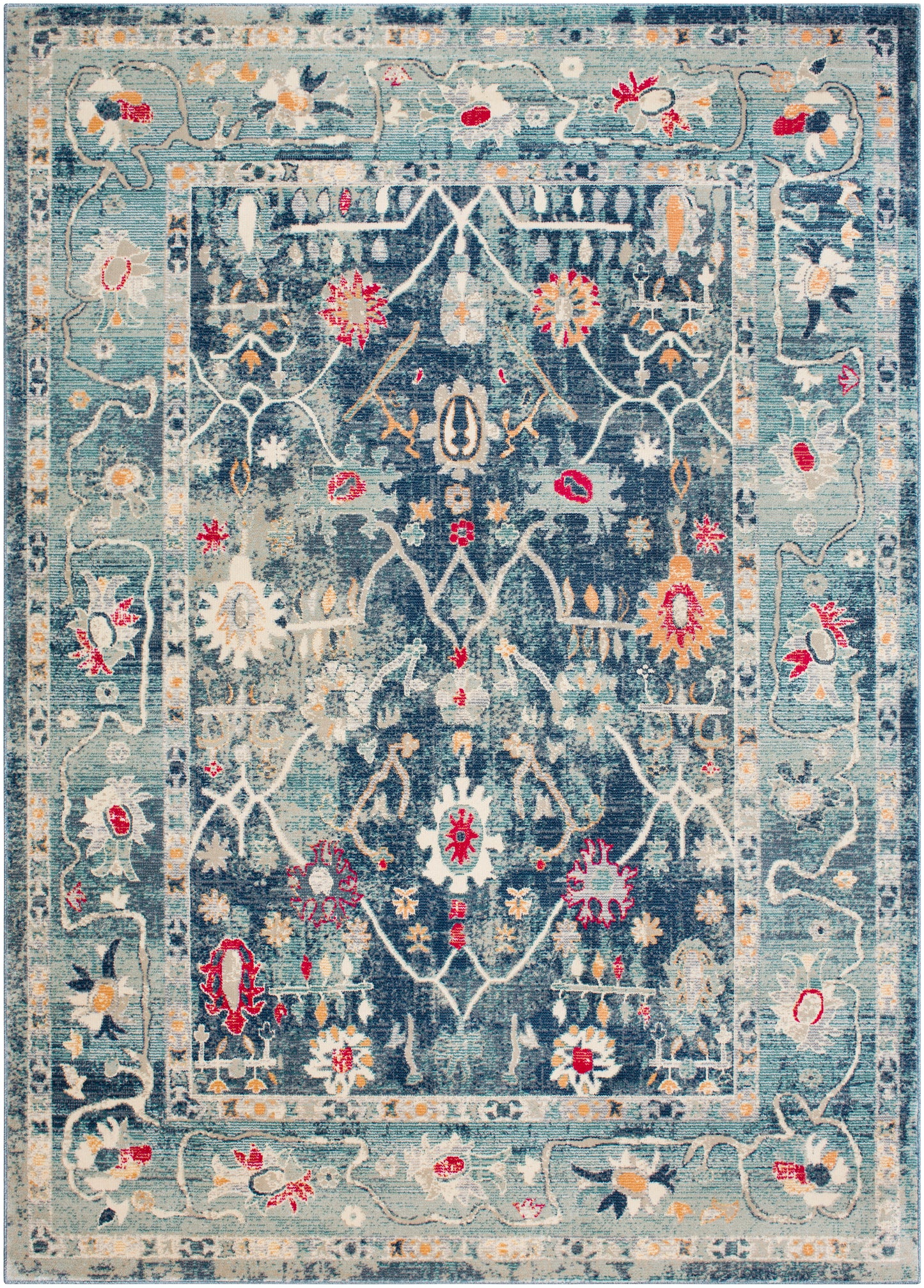 Bohemian 22494 Machine Woven Synthetic Blend Indoor Area Rug by Surya Rugs