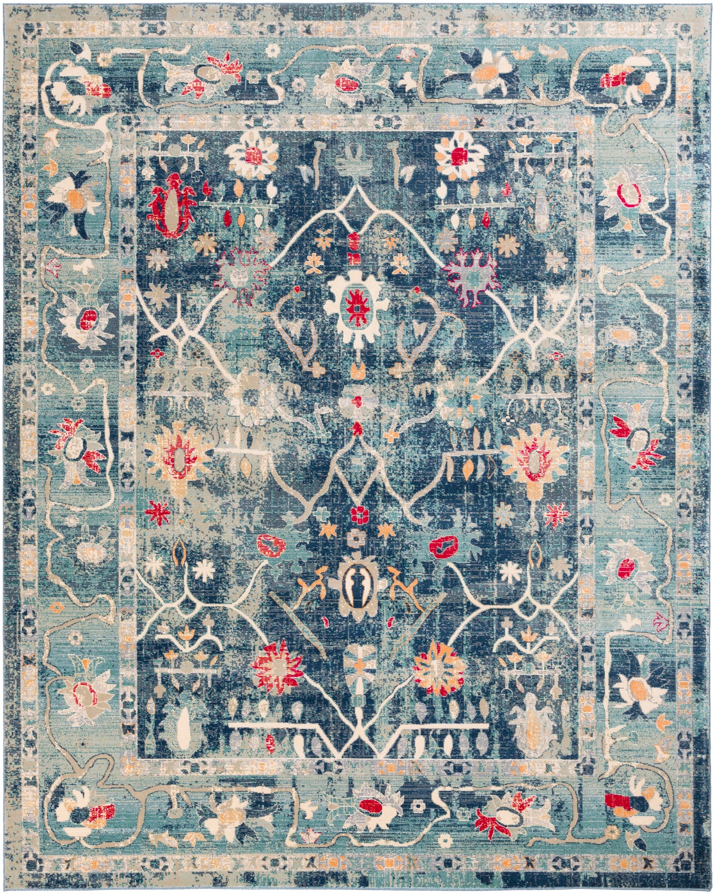 Bohemian 22494 Machine Woven Synthetic Blend Indoor Area Rug by Surya Rugs