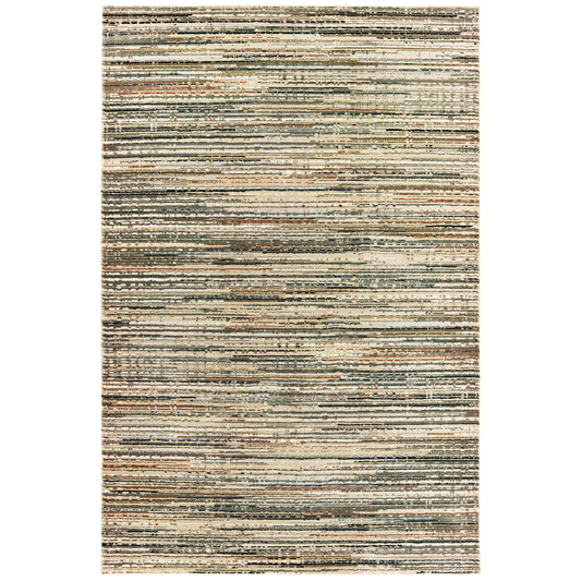BOWEN Stripe Power-Loomed Synthetic Blend Indoor Area Rug by Oriental Weavers