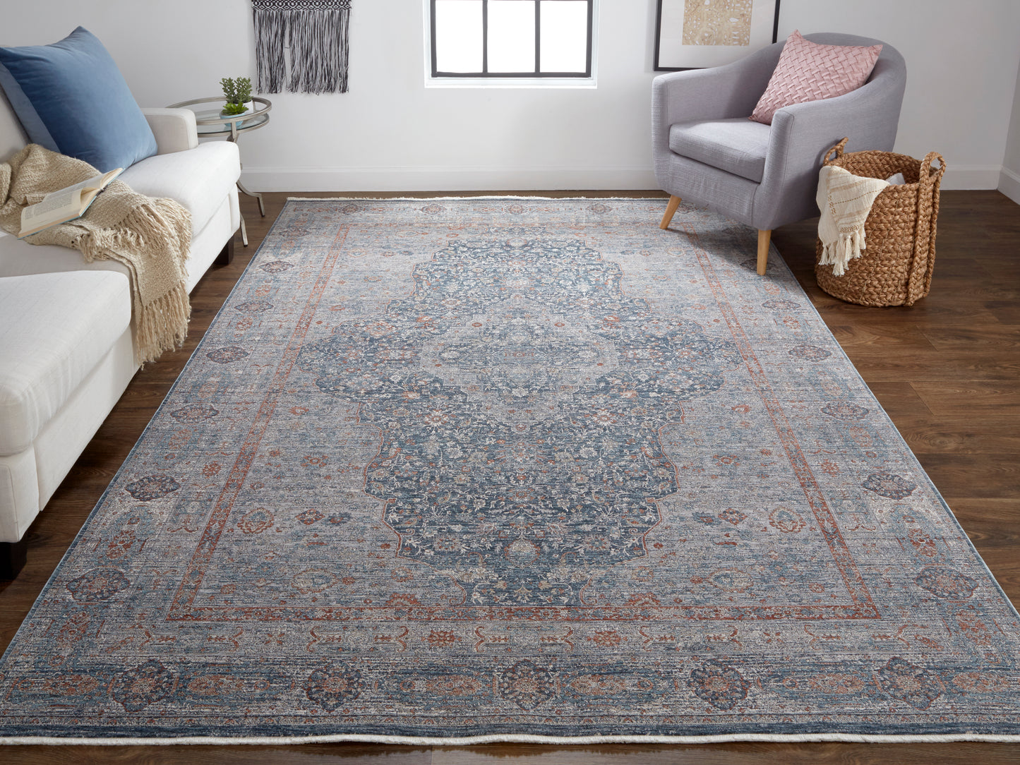 Marquette 3778F Machine Made Synthetic Blend Indoor Area Rug by Feizy Rugs
