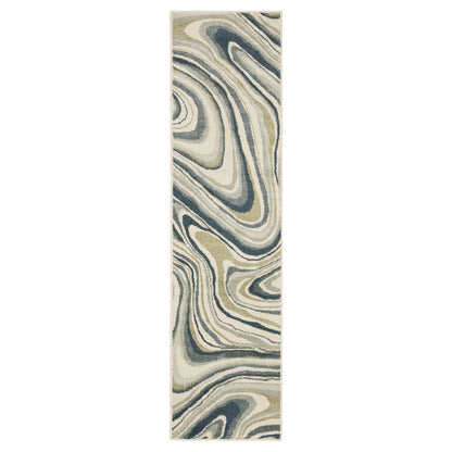 BRANSON Abstract Power-Loomed Synthetic Blend Indoor Area Rug by Oriental Weavers