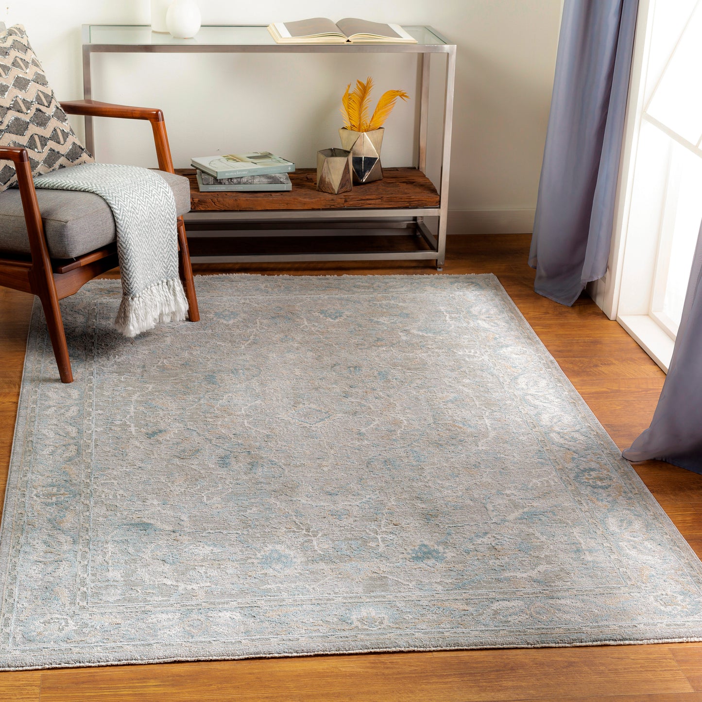 Brunswick 27345 Machine Woven Synthetic Blend Indoor Area Rug by Surya Rugs