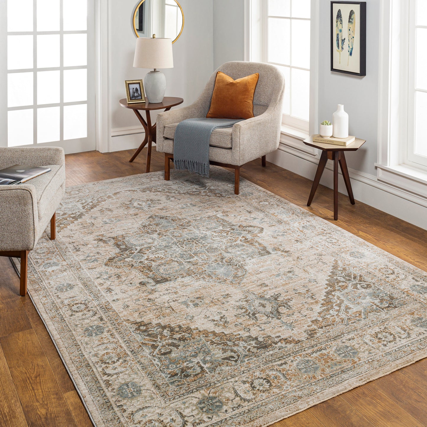 Brunswick 30609 Machine Woven Synthetic Blend Indoor Area Rug by Surya Rugs