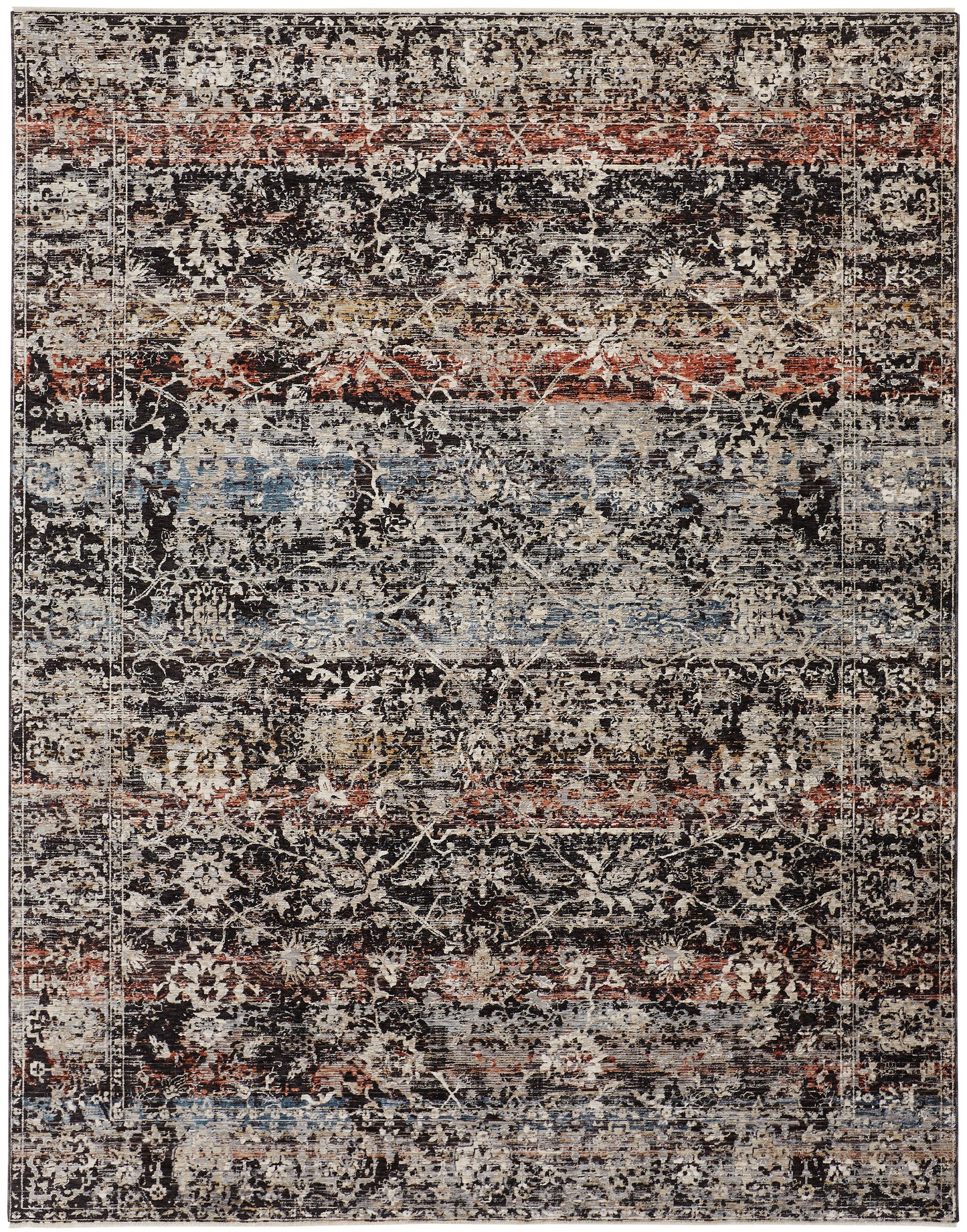 Caprio 3962F Machine Made Synthetic Blend Indoor Area Rug by Feizy Rugs