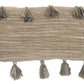 Life Styles DL005 Synthetic Blend Woven With Tassels Throw Pillow From Mina Victory By Nourison Rugs
