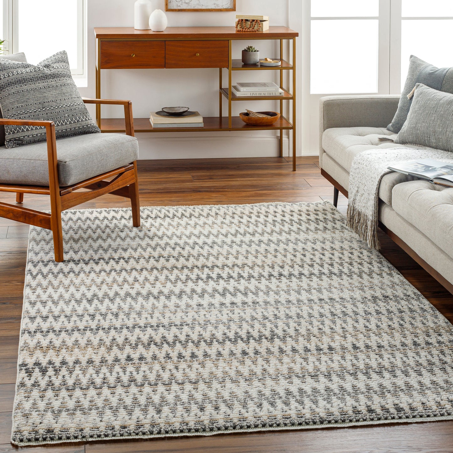 Calico 31710 Machine Woven Synthetic Blend Indoor Area Rug by Surya Rugs