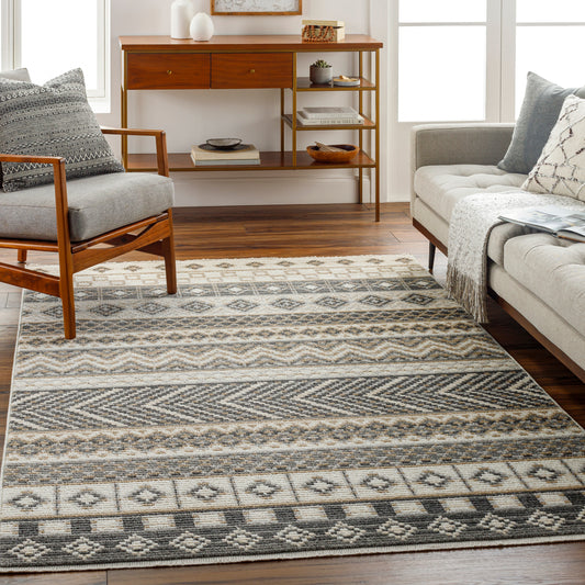 Calico 31708 Machine Woven Synthetic Blend Indoor Area Rug by Surya Rugs