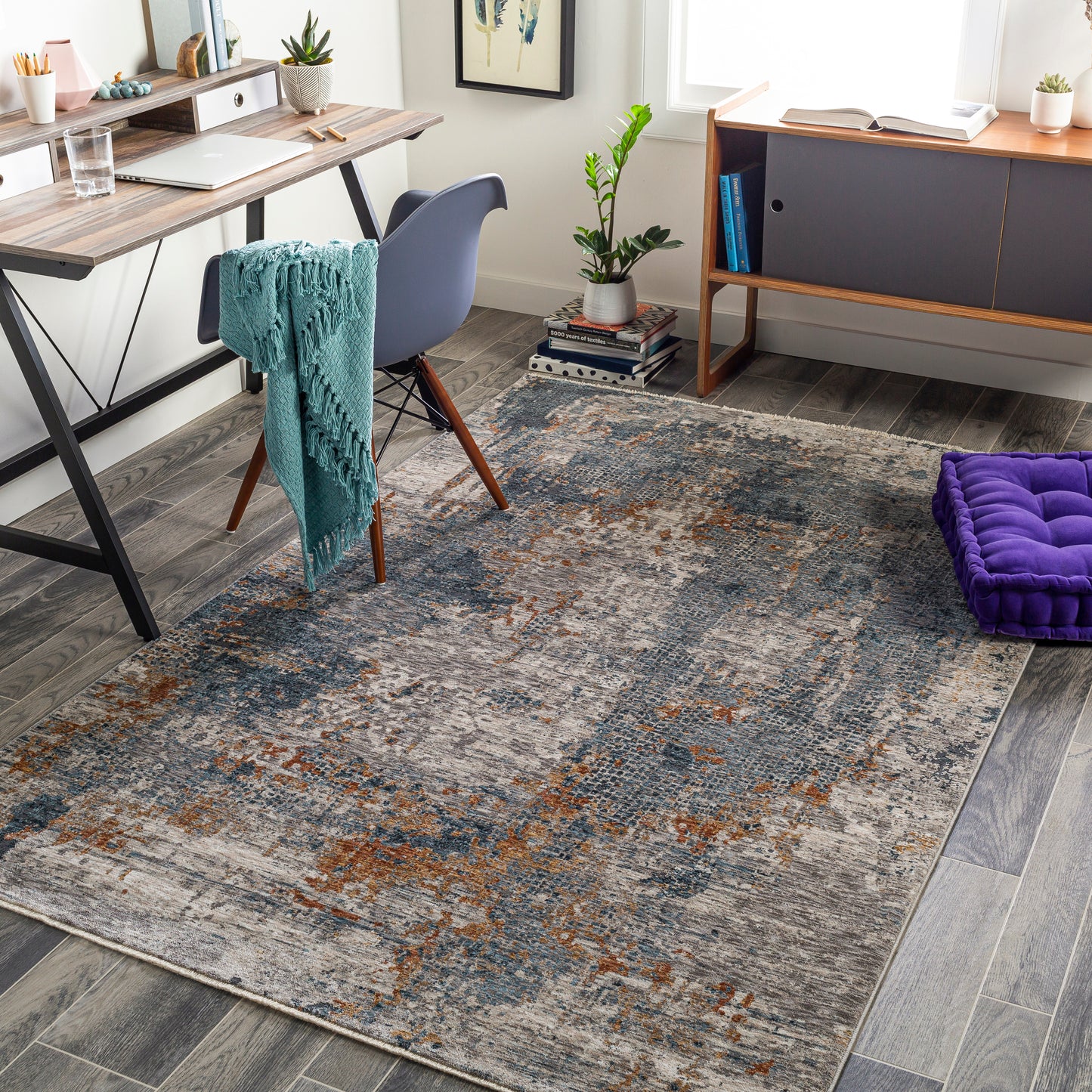 Cardiff 29058 Machine Woven Synthetic Blend Indoor Area Rug by Surya Rugs