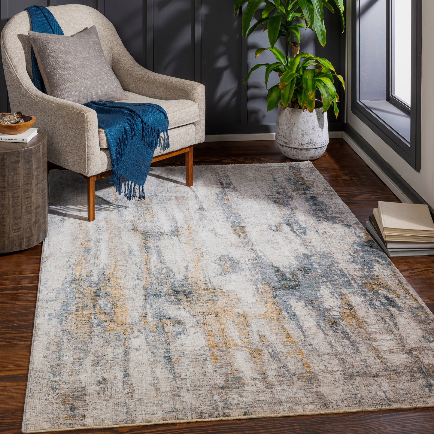 Cardiff 26283 Machine Woven Synthetic Blend Indoor Area Rug by Surya Rugs