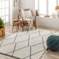 Cloudy shag 31235 Machine Woven Synthetic Blend Indoor Area Rug by Surya Rugs