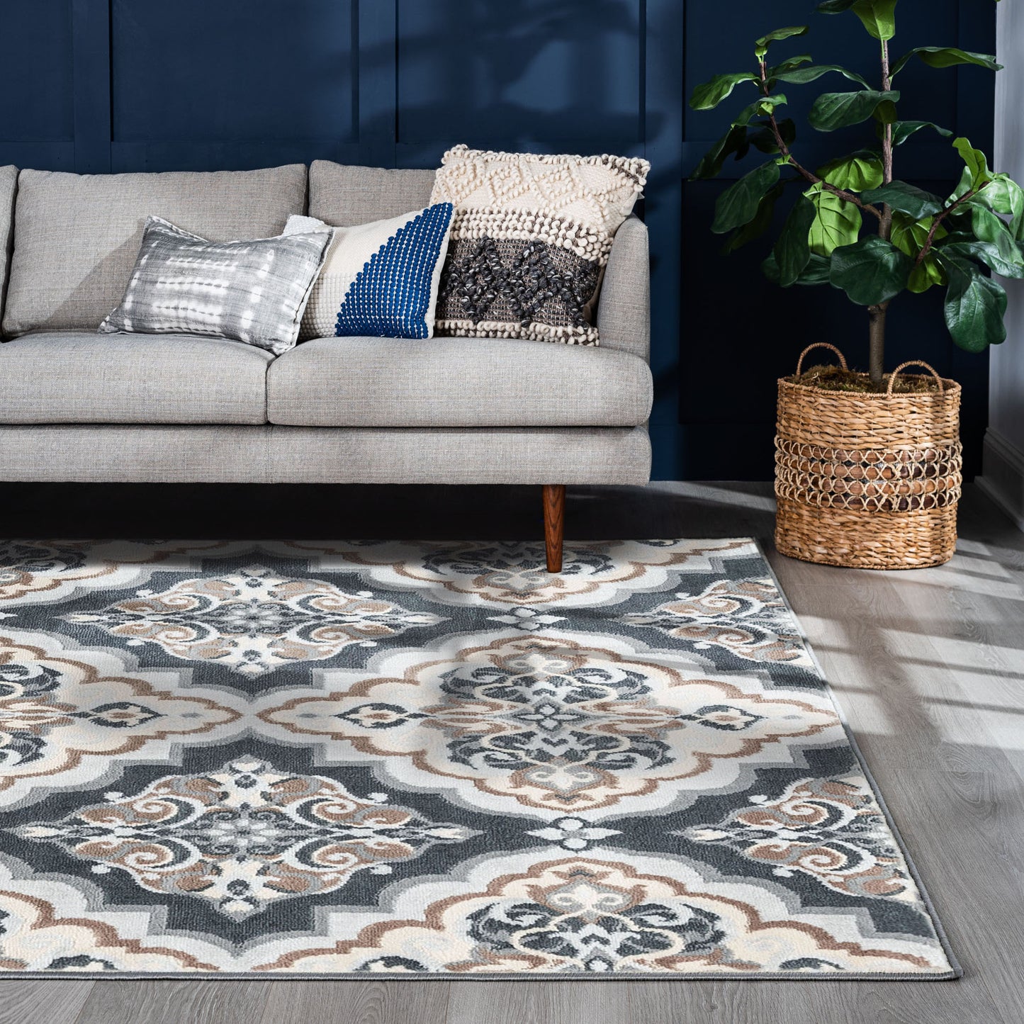 Madison-MDN41 Cut Pile Synthetic Blend Indoor Area Rug by Tayse Rugs