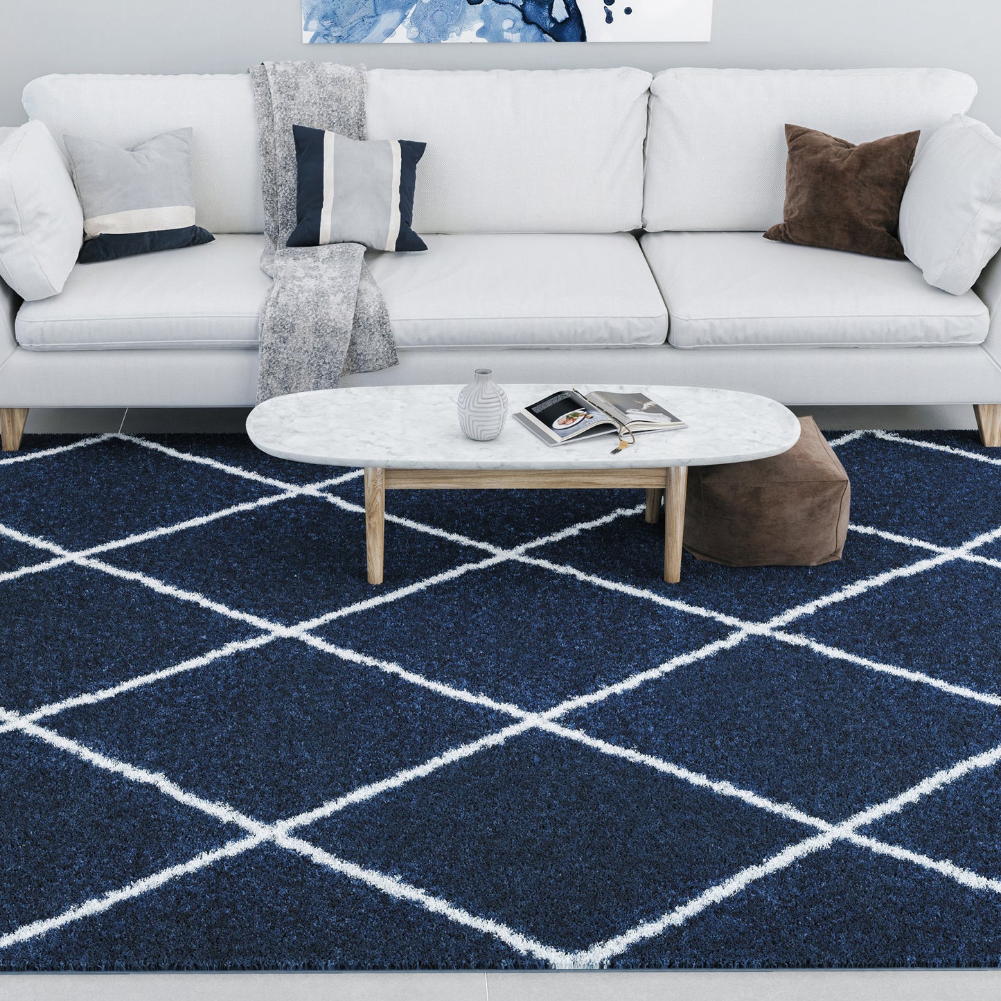 Jersey Shag-JRS11 Cut Pile Synthetic Blend Indoor Area Rug by Tayse Rugs