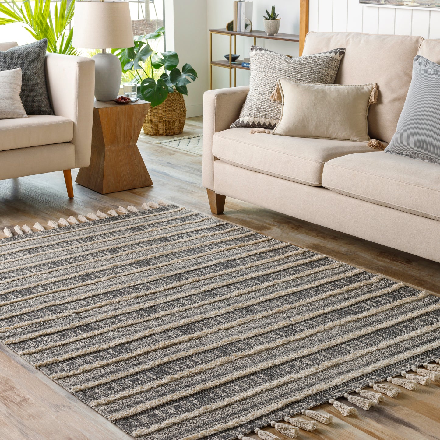 Calisa 27278 Hand Loomed Cotton Indoor Area Rug by Surya Rugs