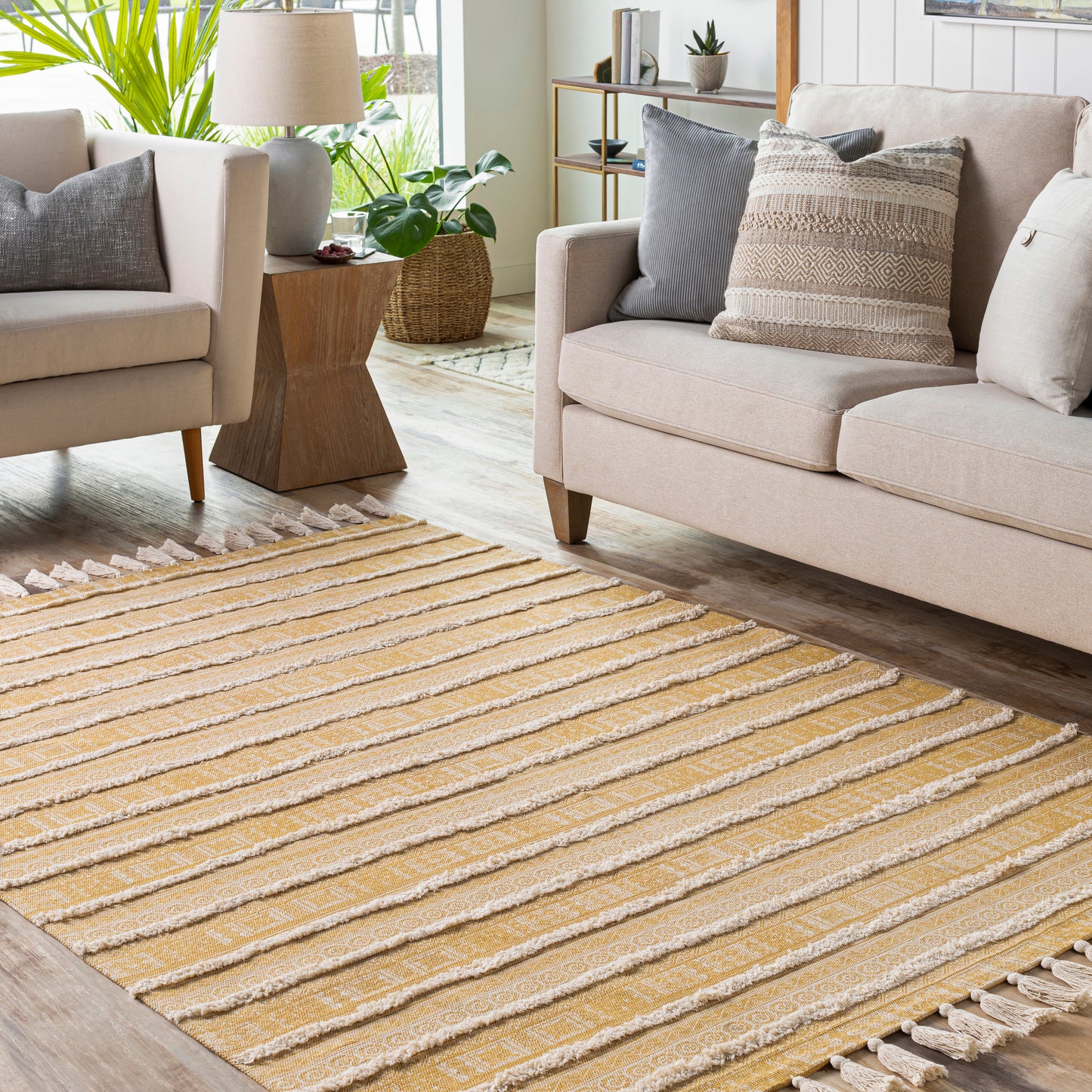 Calisa 27283 Hand Loomed Cotton Indoor Area Rug by Surya Rugs