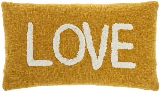 Life Styles SH042 Cotton Tufted Love Throw Pillow From Mina Victory By Nourison Rugs
