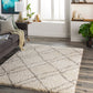 Capella shag 30444 Machine Woven Synthetic Blend Indoor Area Rug by Surya Rugs