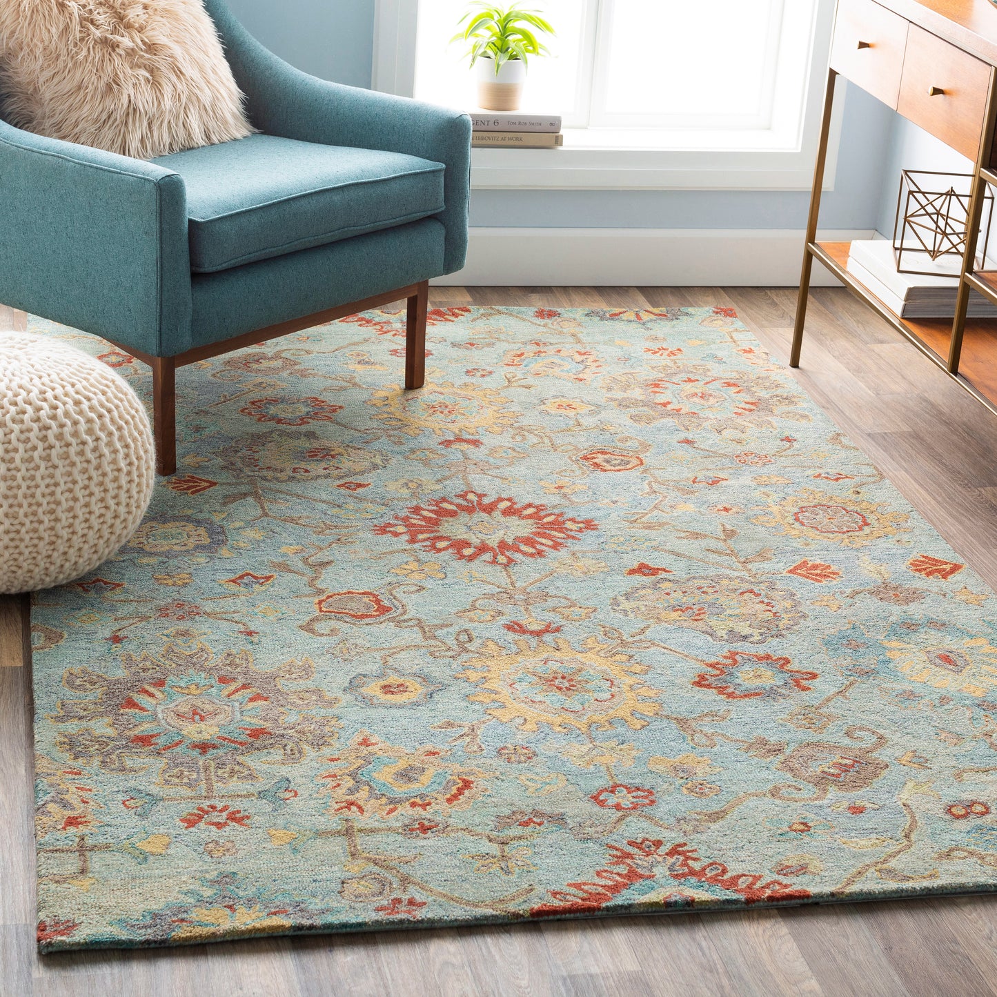 Classic Nouveau 21607 Hand Tufted Wool Indoor Area Rug by Surya Rugs