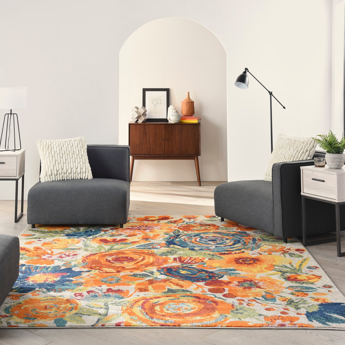 Allur ALR07 Machine Made Synthetic Blend Indoor Area Rug By Nourison Home From Nourison Rugs