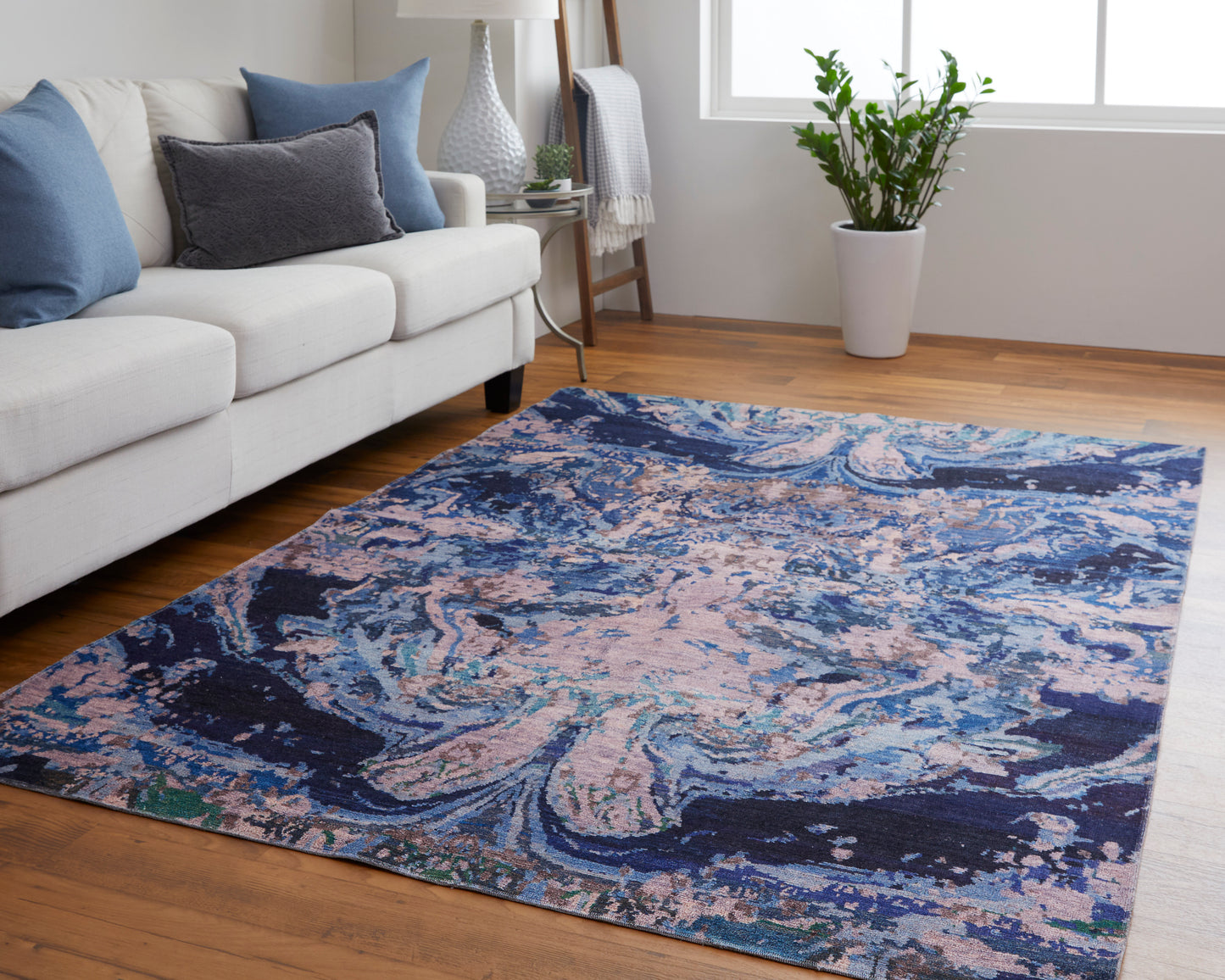 Mathis 39HZF Power Loomed Synthetic Blend Indoor Area Rug by Feizy Rugs