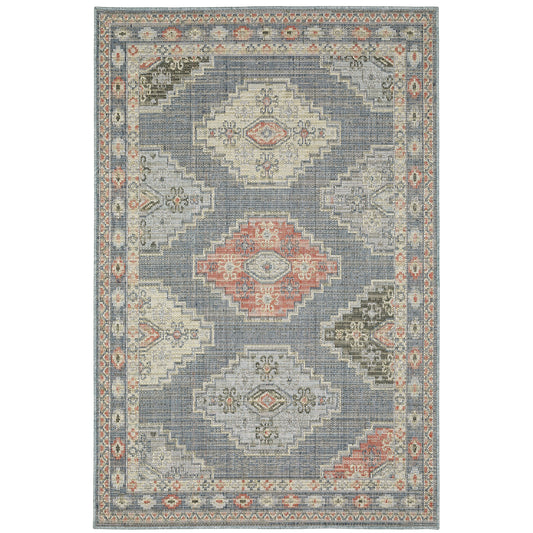 CYPRUS Medallion Power-Loomed Synthetic Blend Outdoor Area Rug by Oriental Weavers