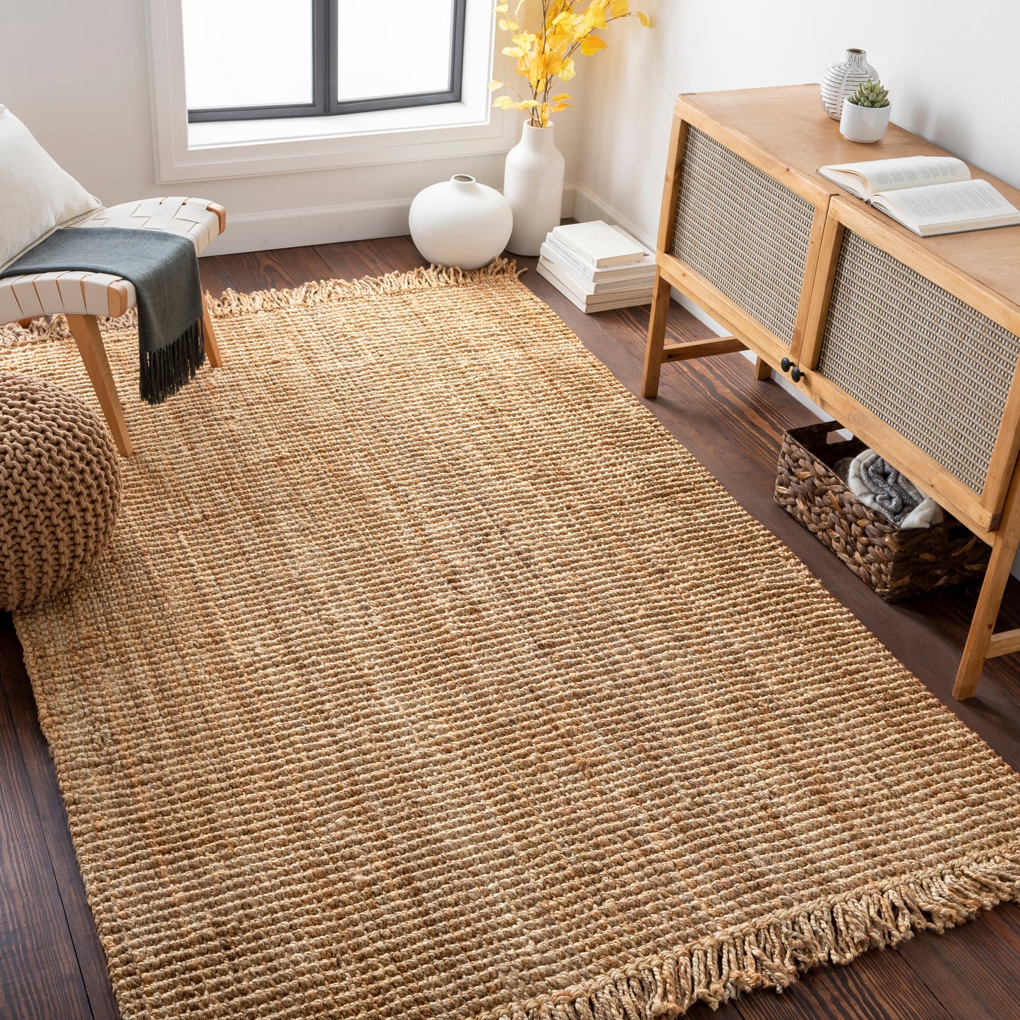 Chunky Naturals 27875 Hand Woven Jute Indoor Area Rug by Surya Rugs