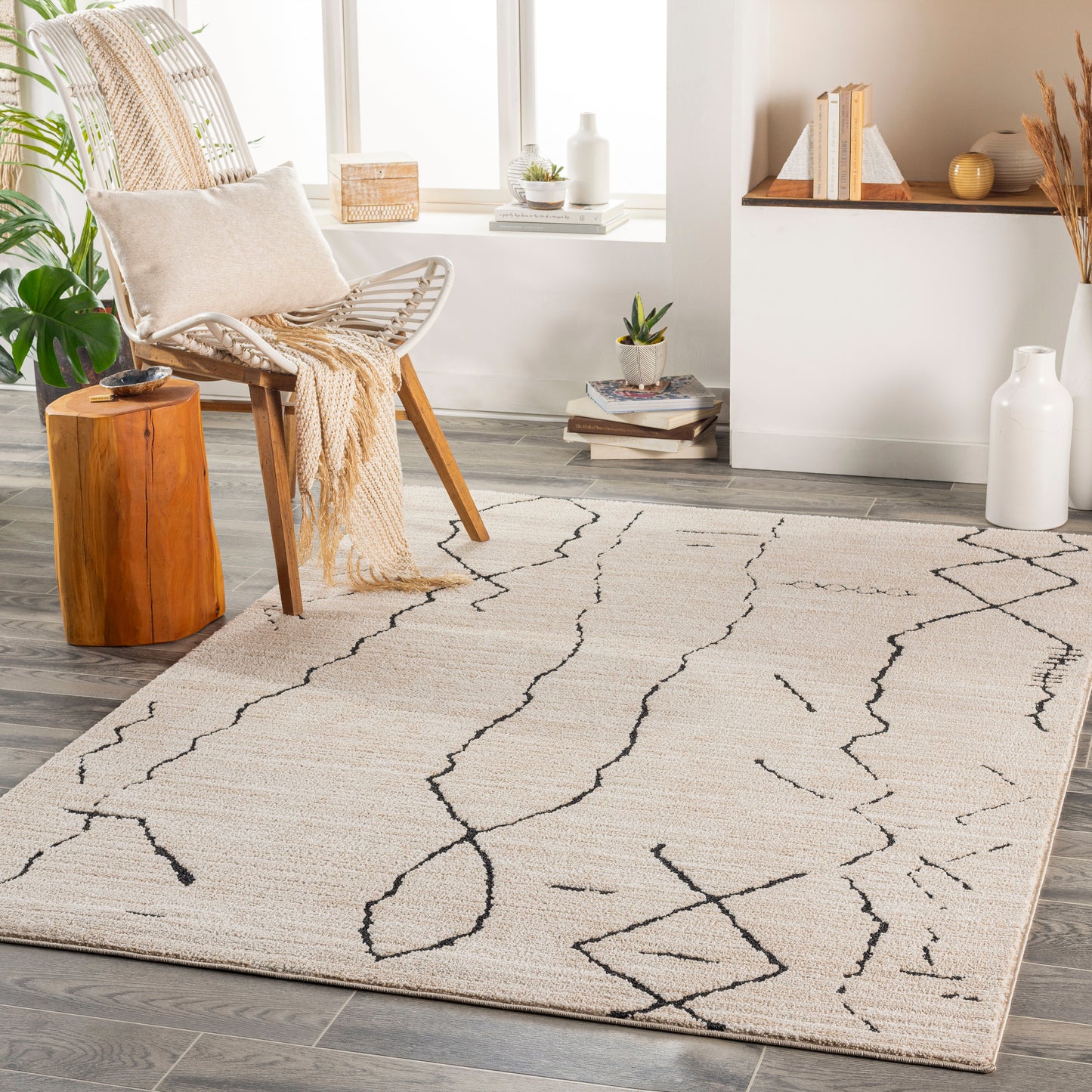 Cozy 30533 Machine Woven Synthetic Blend Indoor Area Rug by Surya Rugs