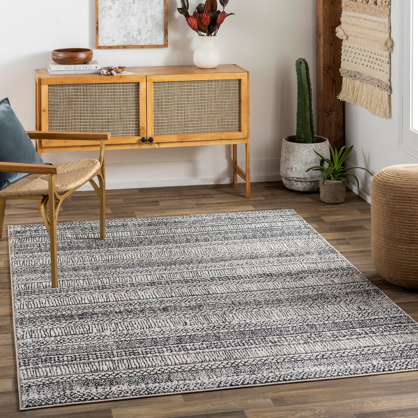 Cozy 30537 Machine Woven Synthetic Blend Indoor Area Rug by Surya Rugs