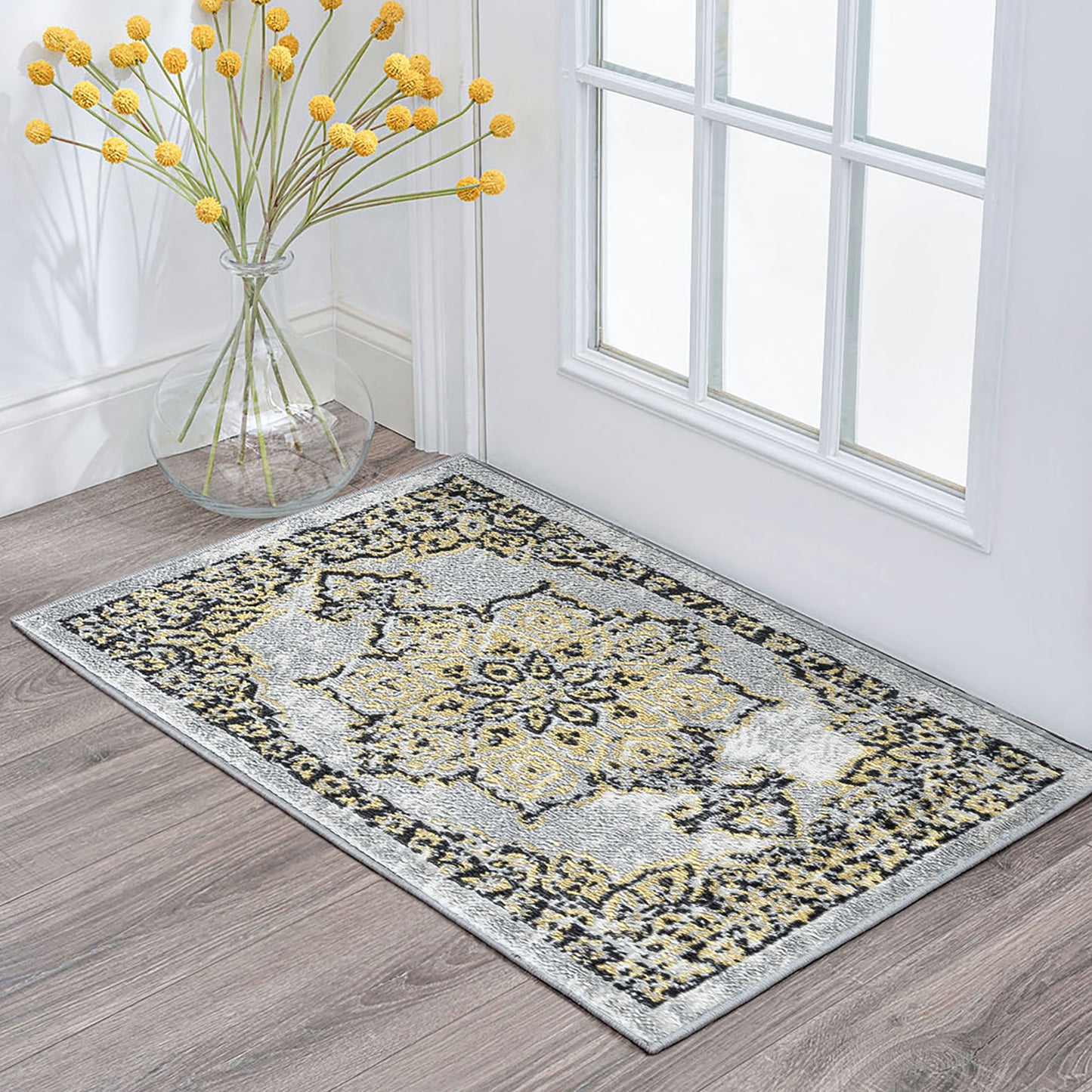 Wyatt-WYT14 Cut Pile Synthetic Blend Indoor Area Rug by Tayse Rugs