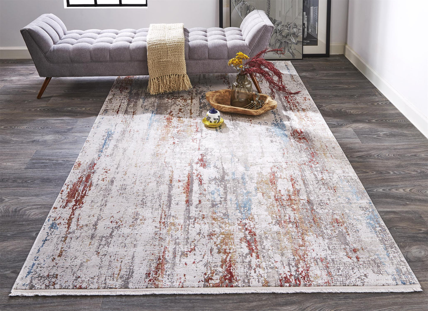 Cadiz 3903F Machine Made Synthetic Blend Indoor Area Rug by Feizy Rugs