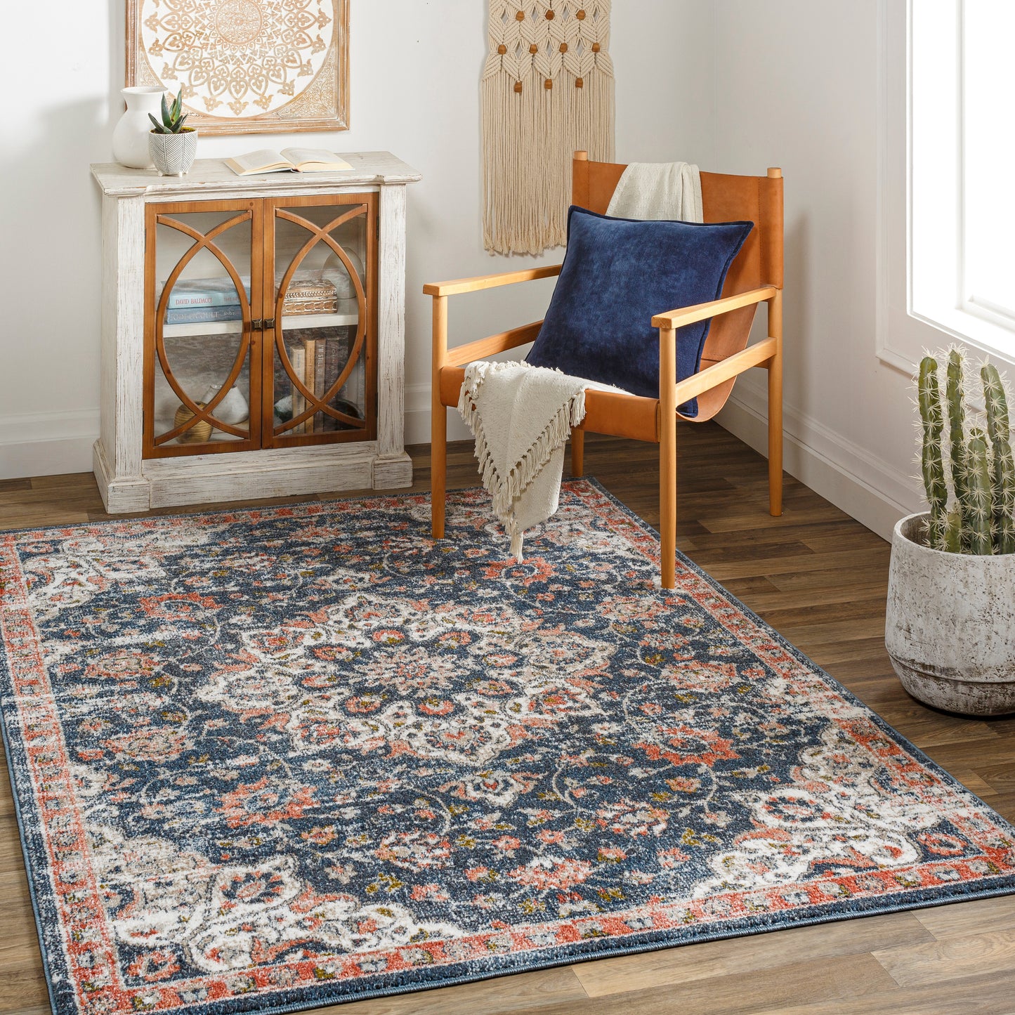 Davaro 30499 Machine Woven Synthetic Blend Indoor Area Rug by Surya Rugs