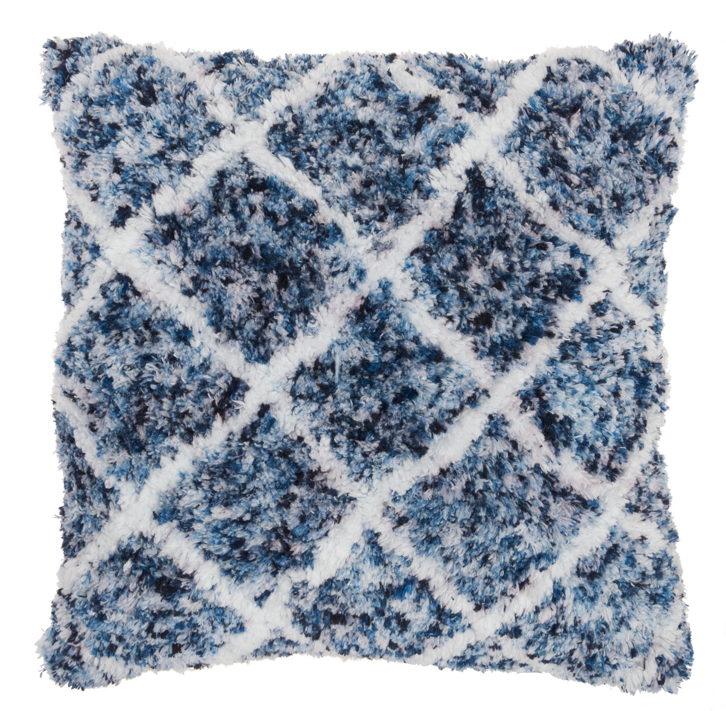 Life Styles DL902 Synthetic Blend Sprinkle Dye Lattice Throw Pillow From Mina Victory By Nourison Rugs