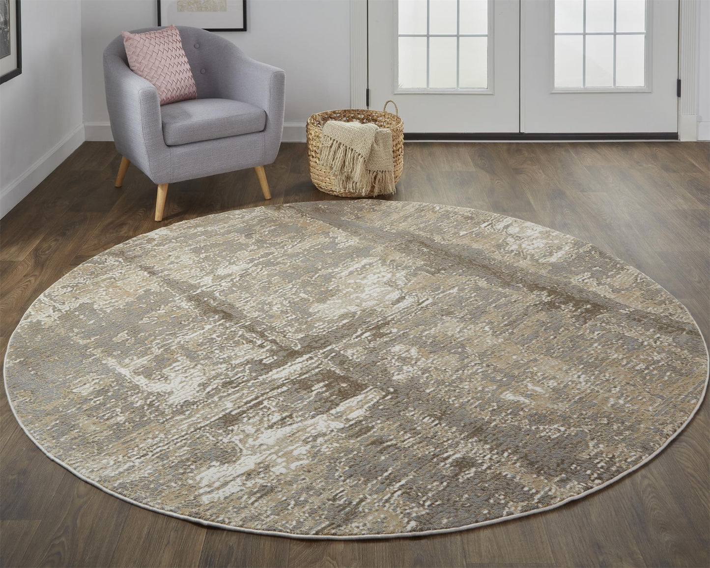 Parker 3701F Machine Made Synthetic Blend Indoor Area Rug by Feizy Rugs