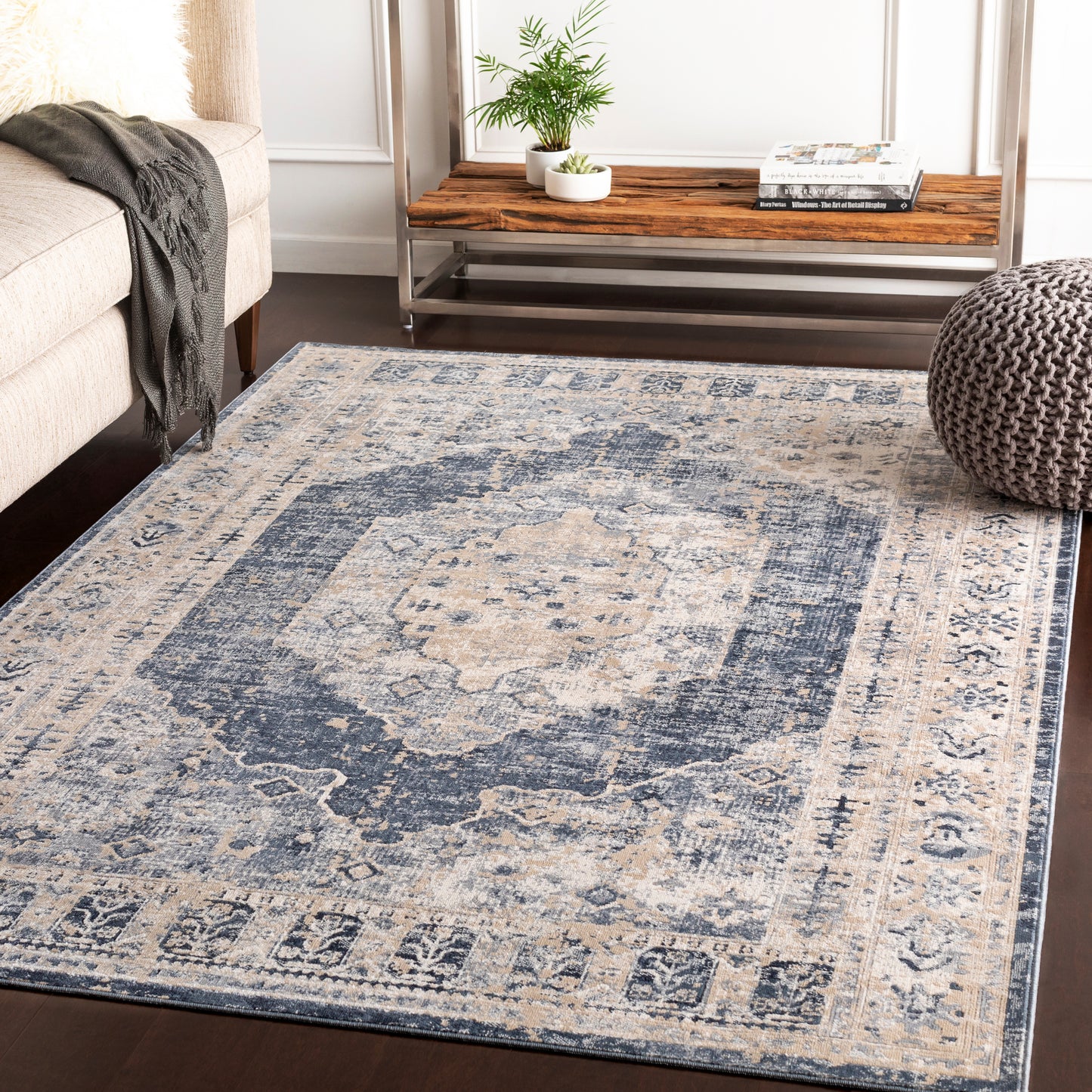 Durham 23063 Machine Woven Synthetic Blend Indoor Area Rug by Surya Rugs