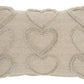 Life Styles GT022 Cotton Raised Hearts Throw Pillow From Mina Victory By Nourison Rugs