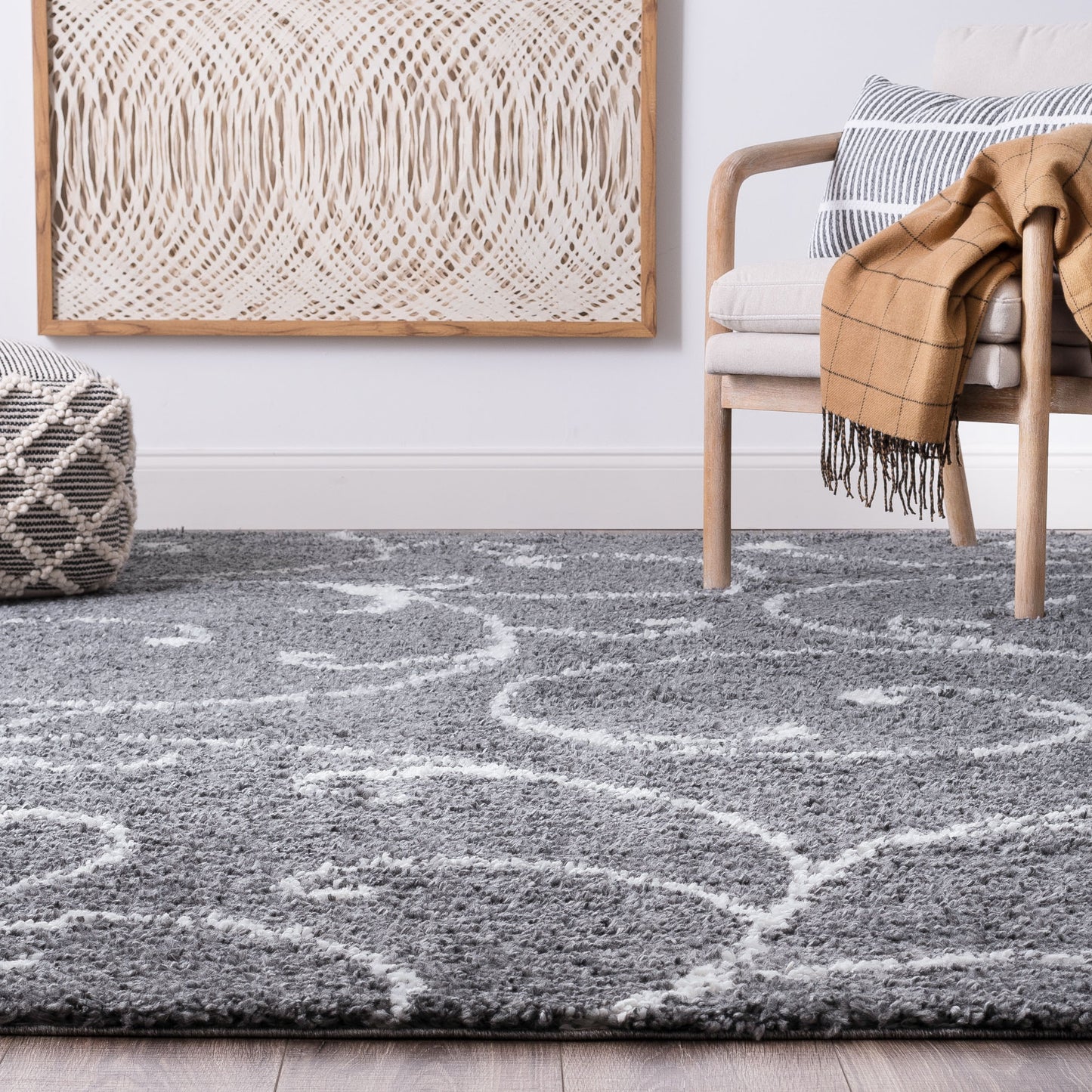 Soho Shag-SOH11 Cut Pile Synthetic Blend Indoor Area Rug by Tayse Rugs