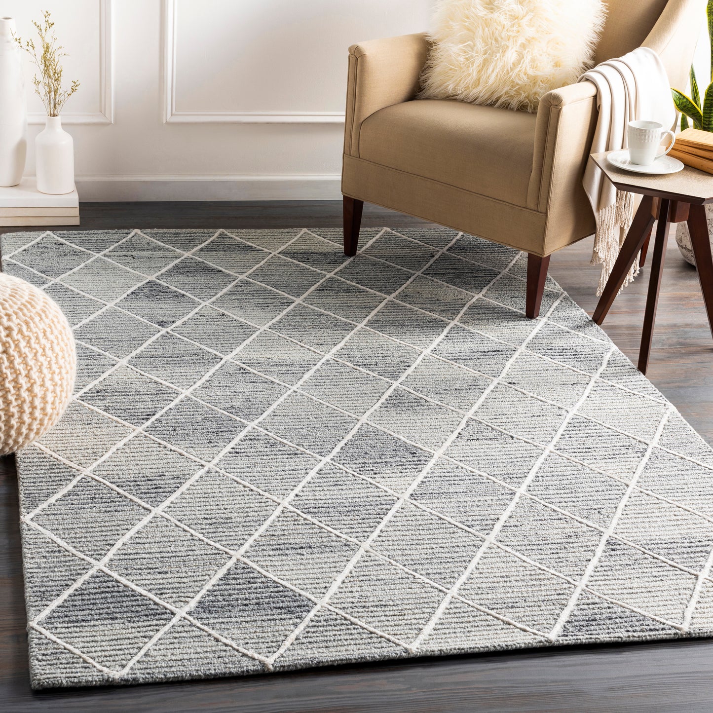 Eaton 23582 Hand Tufted Wool Indoor Area Rug by Surya Rugs