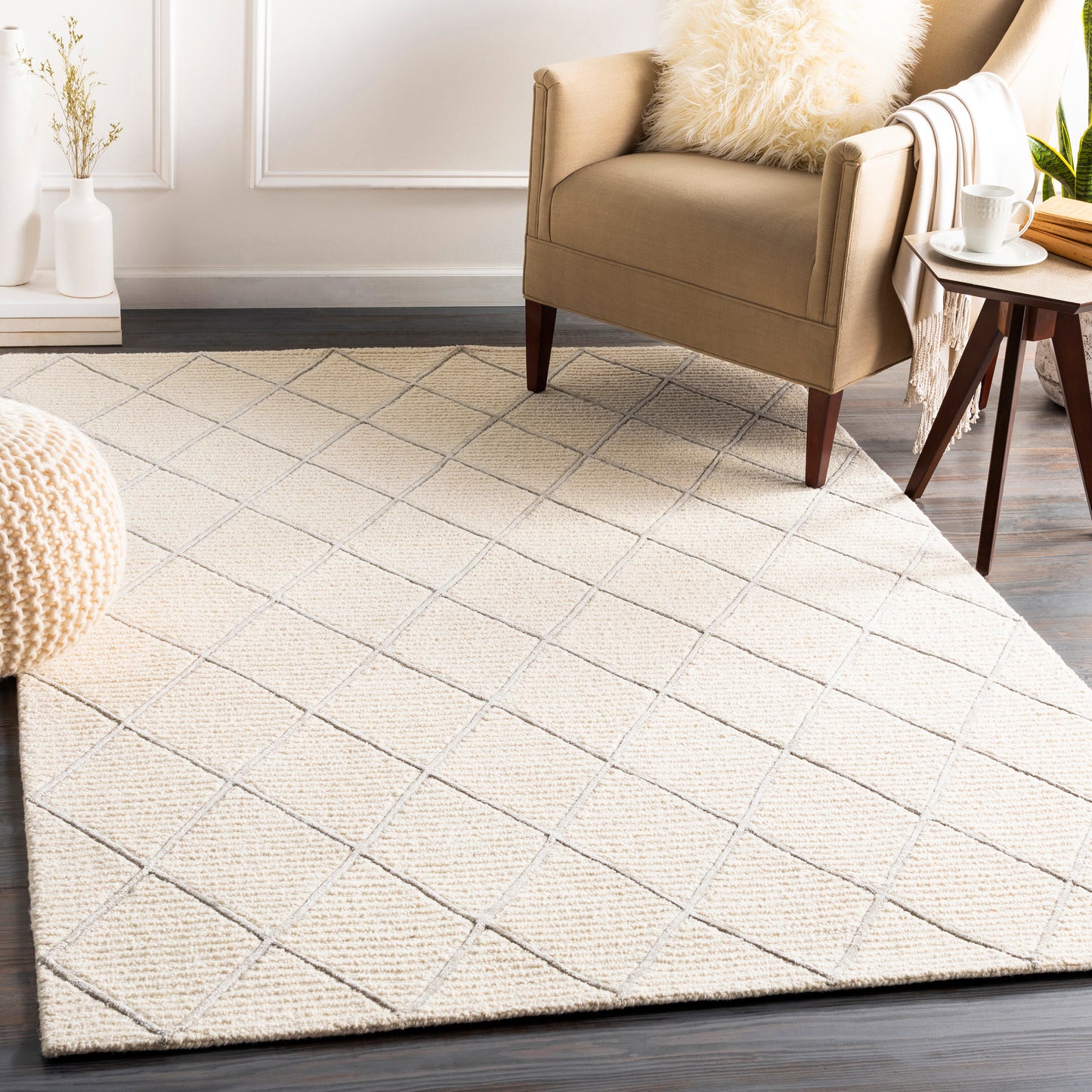 Eaton 23582 Hand Tufted Wool Indoor Area Rug by Surya Rugs