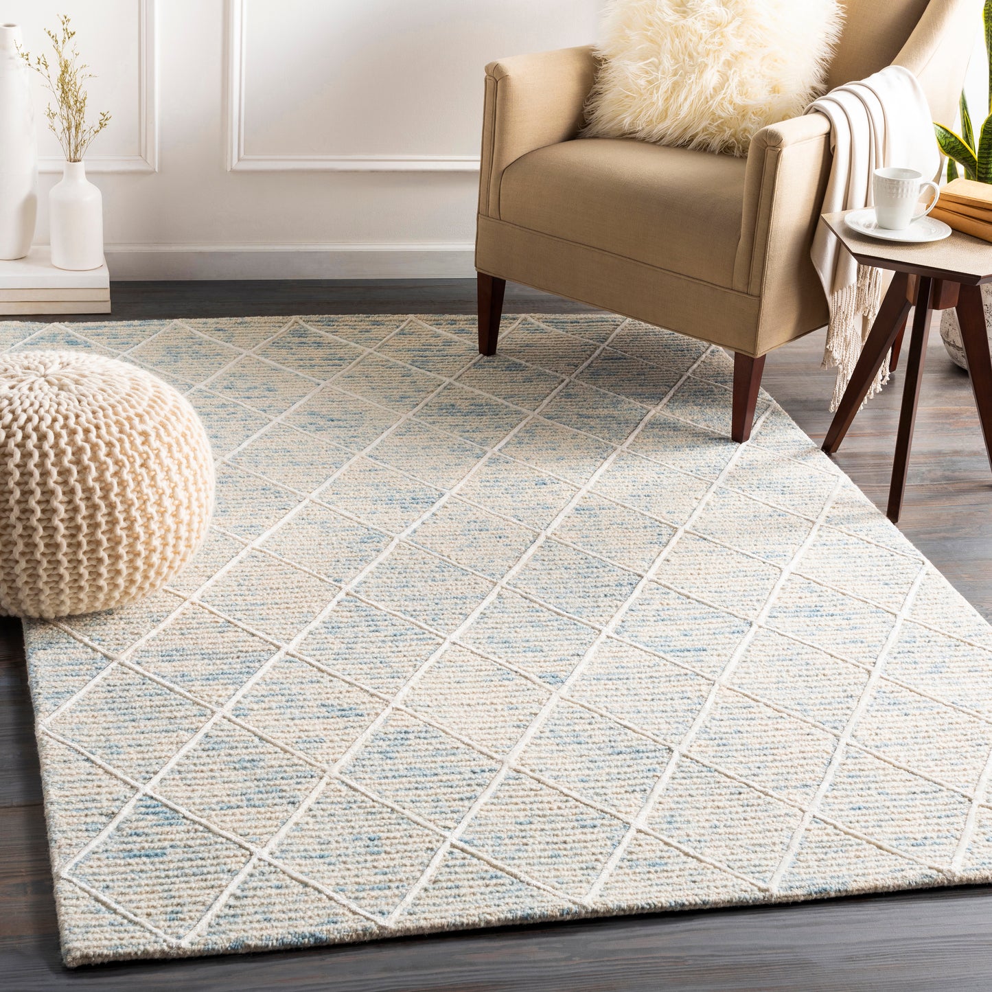 Eaton 23582 Hand Tufted Wool Indoor Area Rug by Surya Rugs