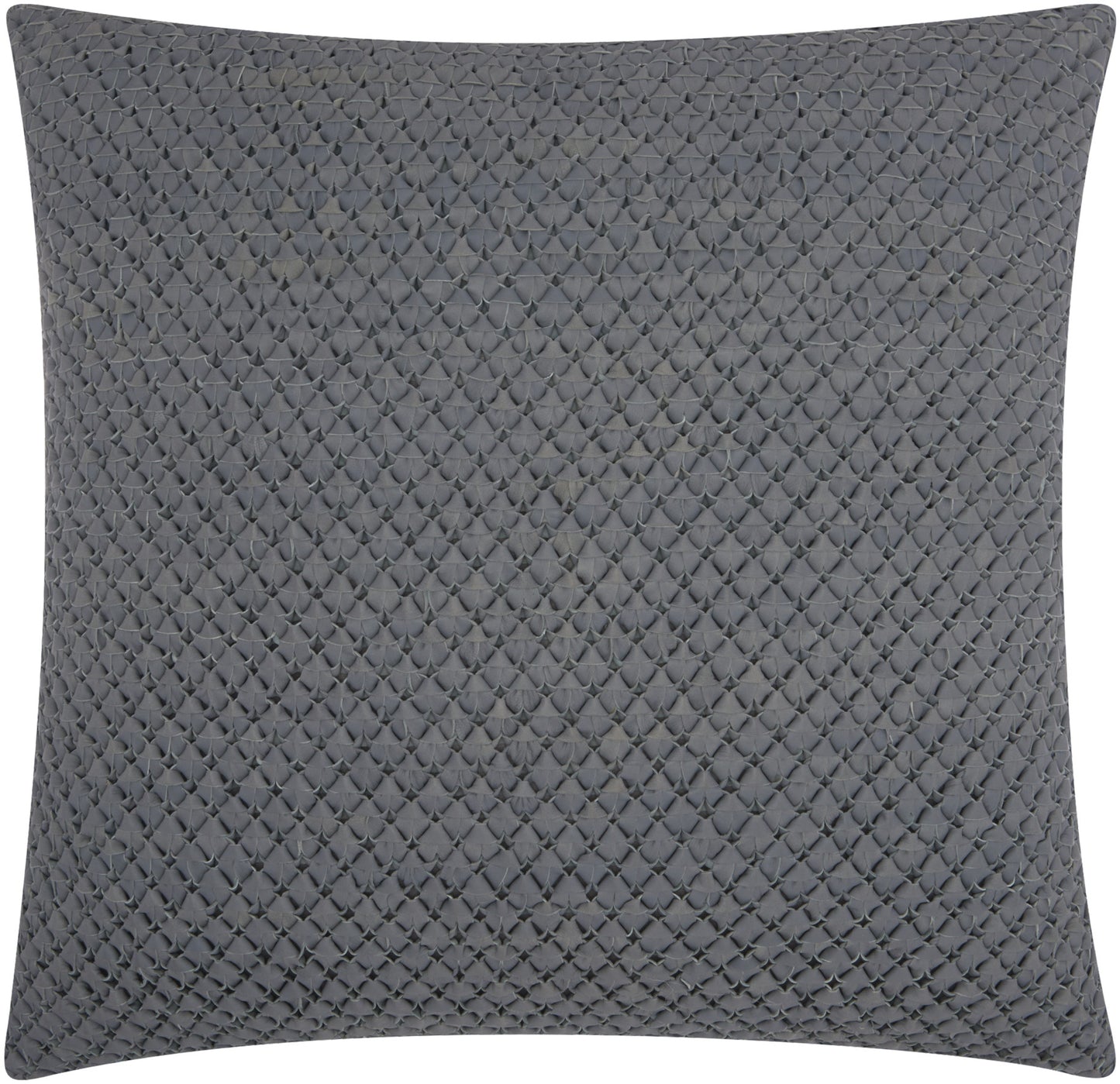 Couture Nat Hide PD280 Leather Woven Leather Throw Pillow From Mina Victory By Nourison Rugs | Throw Pillow