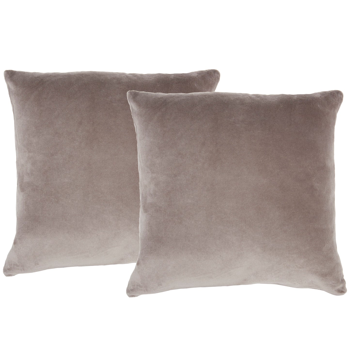 Life Styles SS999 Cotton Solid Velvet 2 Pack Pillow Cover From Mina Victory By Nourison Rugs