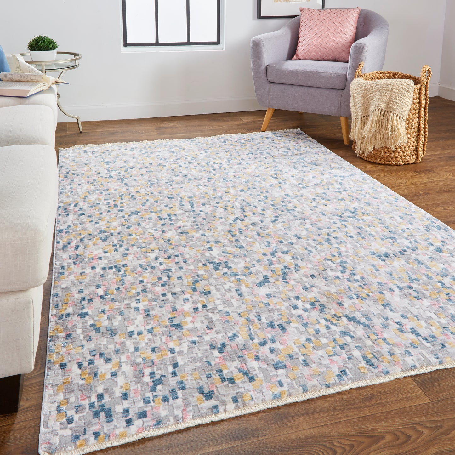 Kyra 3855F Machine Made Synthetic Blend Indoor Area Rug by Feizy Rugs