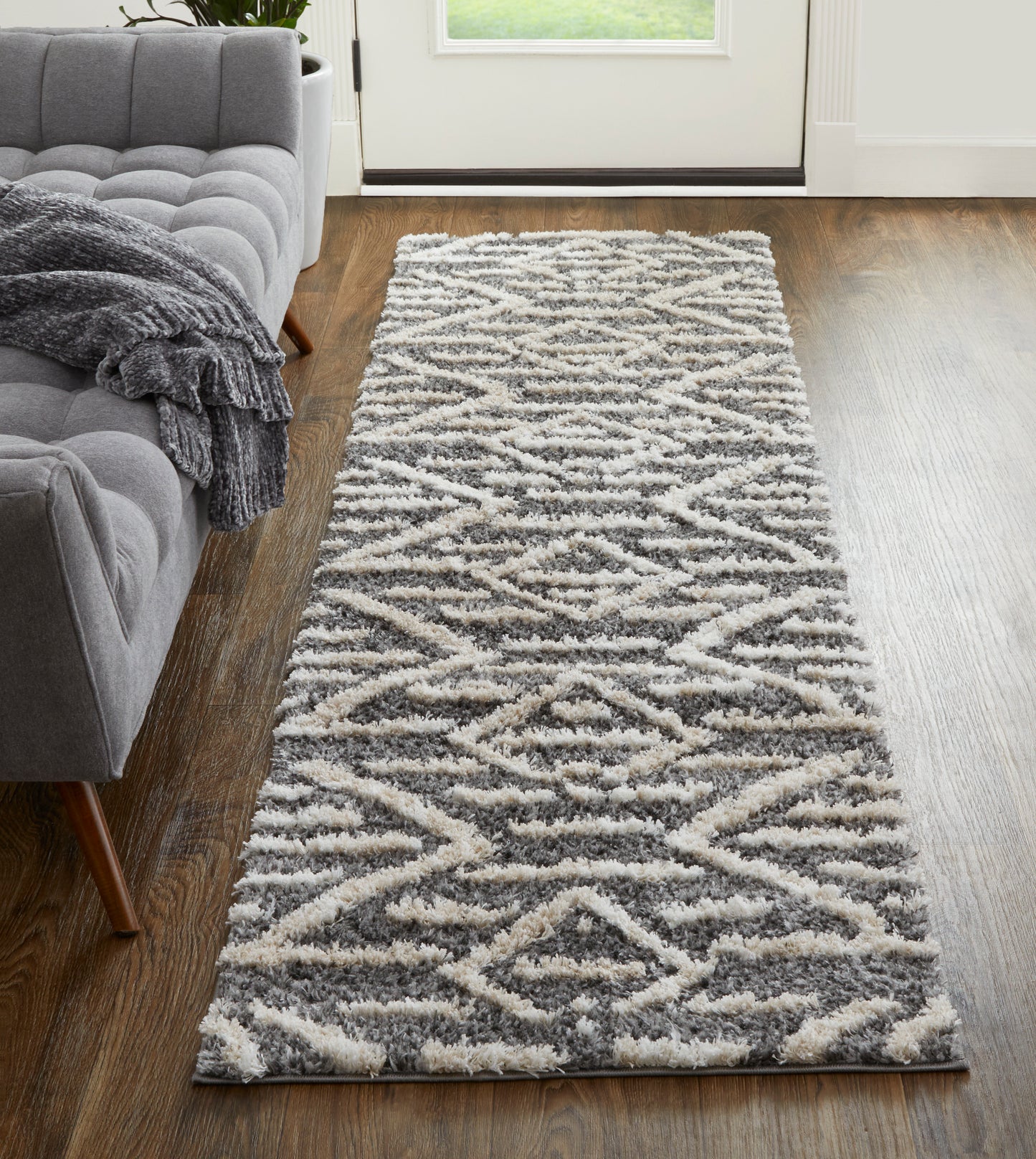 Mynka 39IBF Power Loomed Synthetic Blend Indoor Area Rug by Feizy Rugs